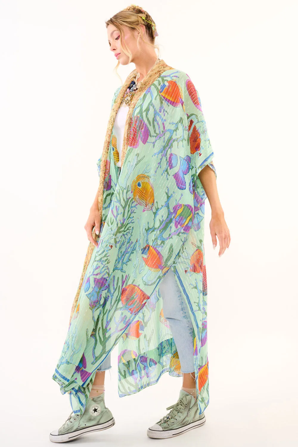 Ocean Breeze Kimono sold by Aratta product image thumbnail 4