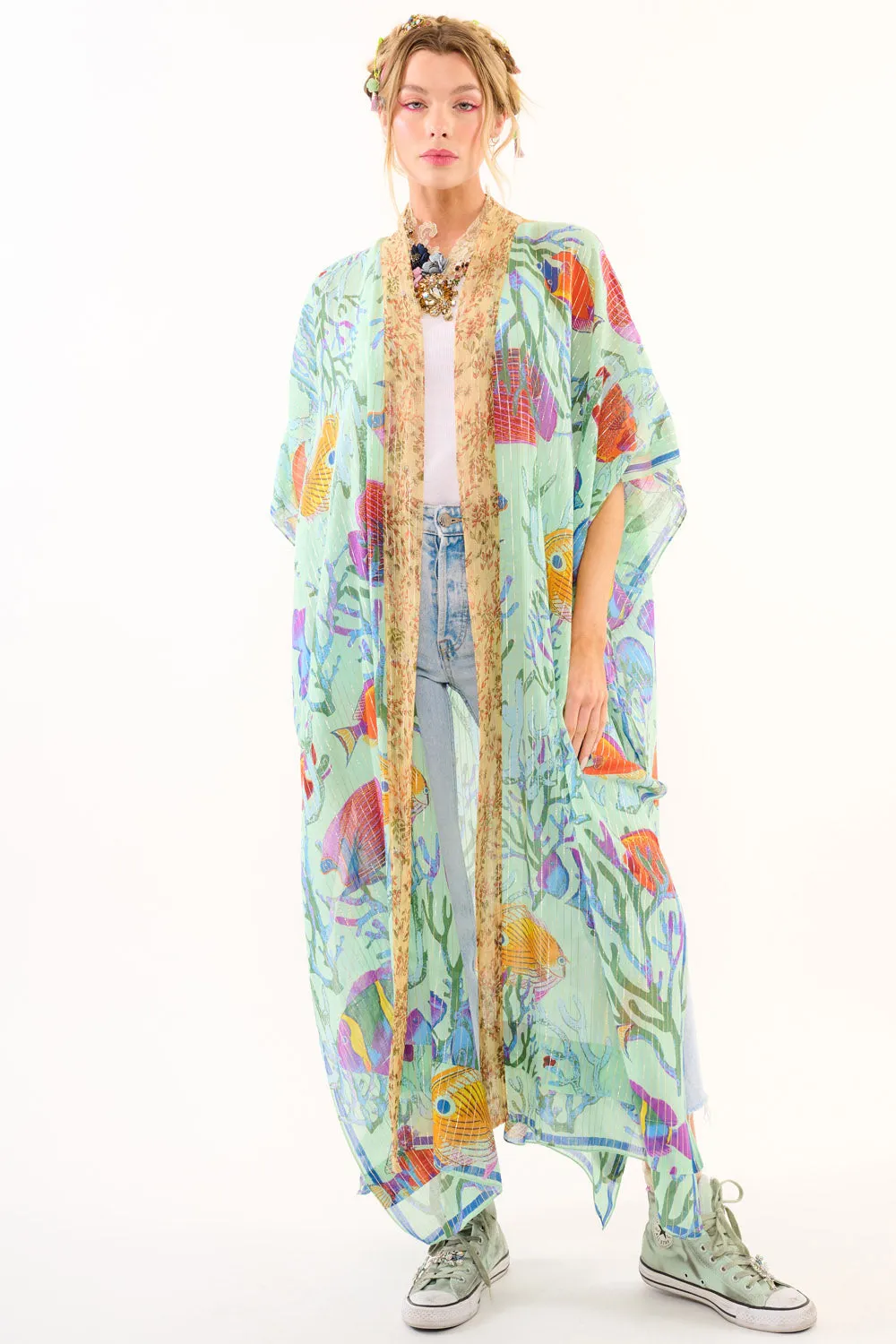 Ocean Breeze Kimono sold by Aratta product image thumbnail 2