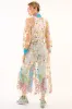 Garden of Eden Embroidered Mesh Duster sold by Aratta
