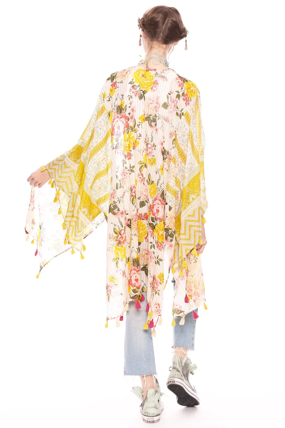 Color Story Kimono Mustard sold by Aratta product image thumbnail 3