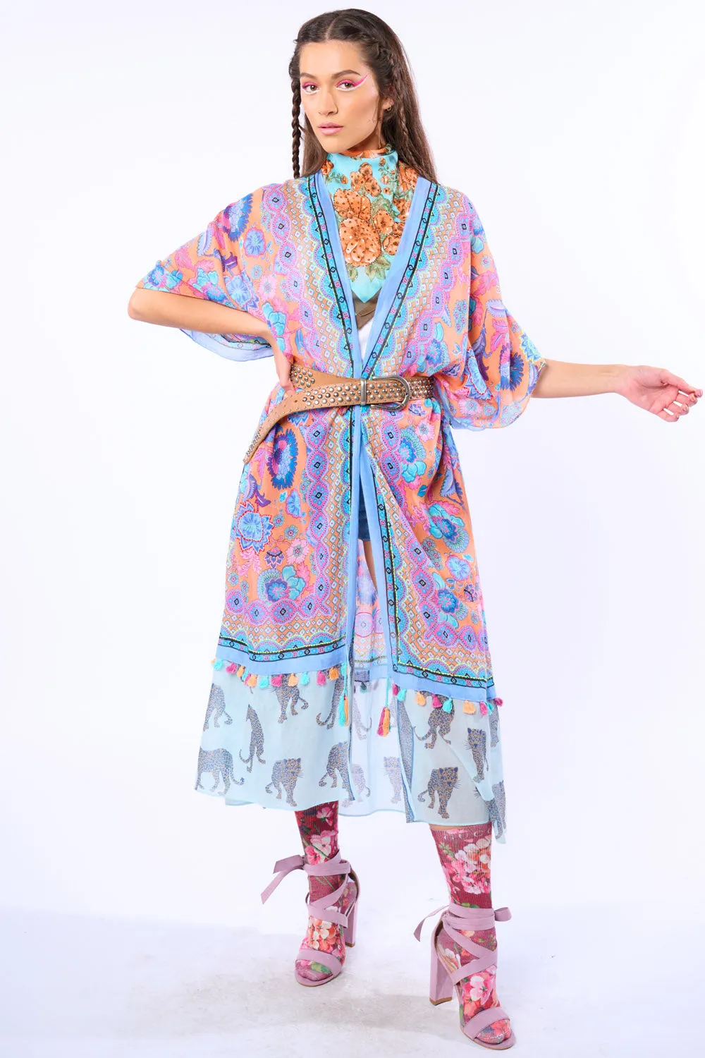 Coachella Wildness Kimono sold by Aratta product image thumbnail 3
