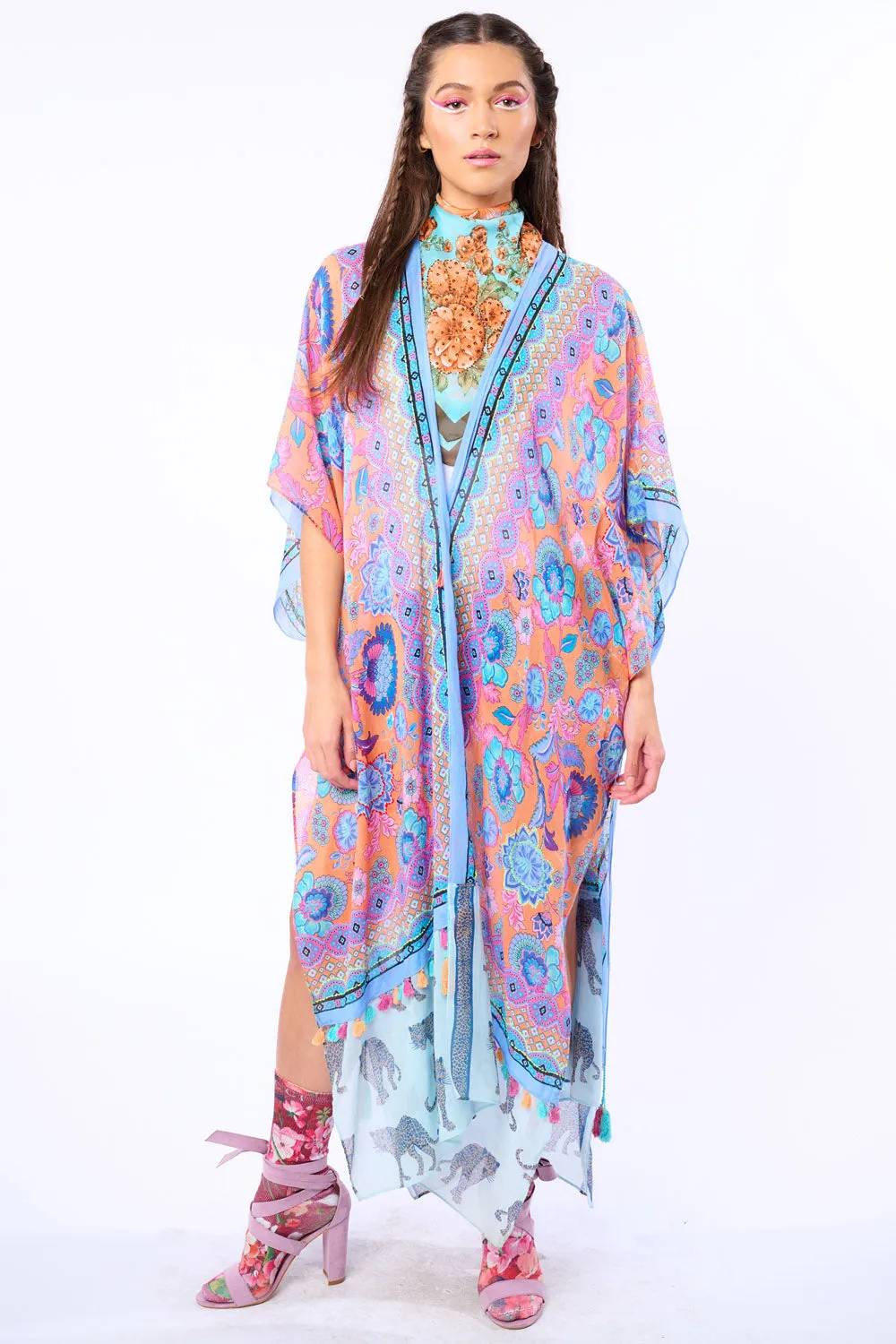 Coachella Wildness Kimono sold by Aratta product image thumbnail 5
