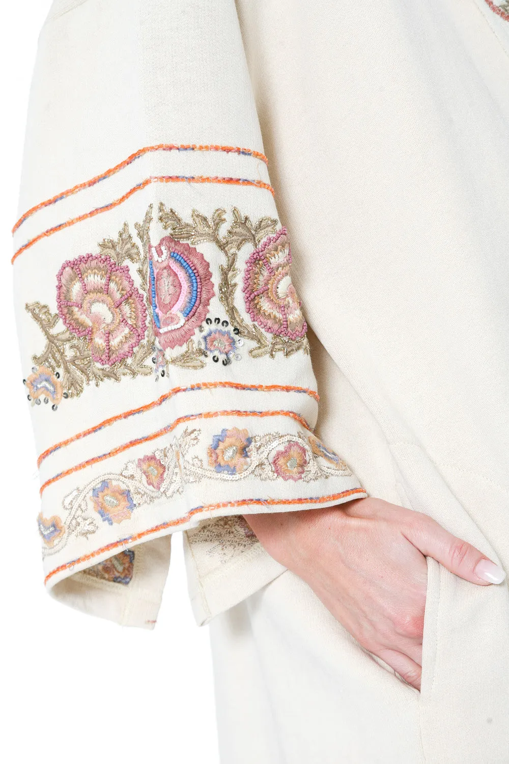 Juliette Embellished French Terry Kimono Jacket sold by Aratta product image thumbnail 5