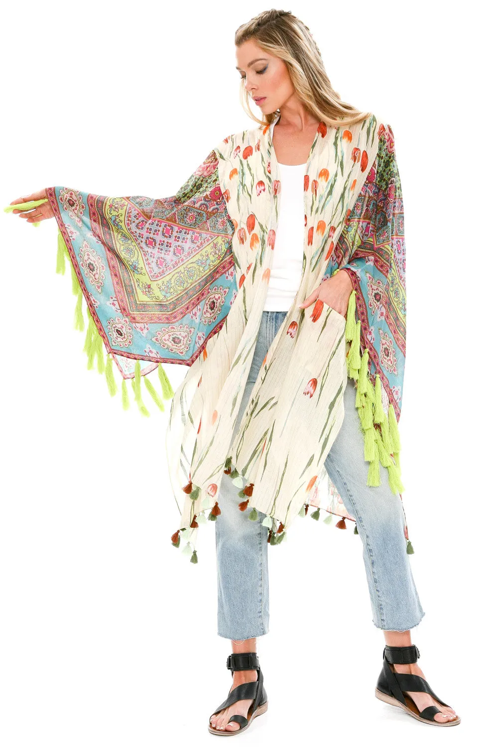 Color Story Kimono sold by Aratta product image thumbnail 3