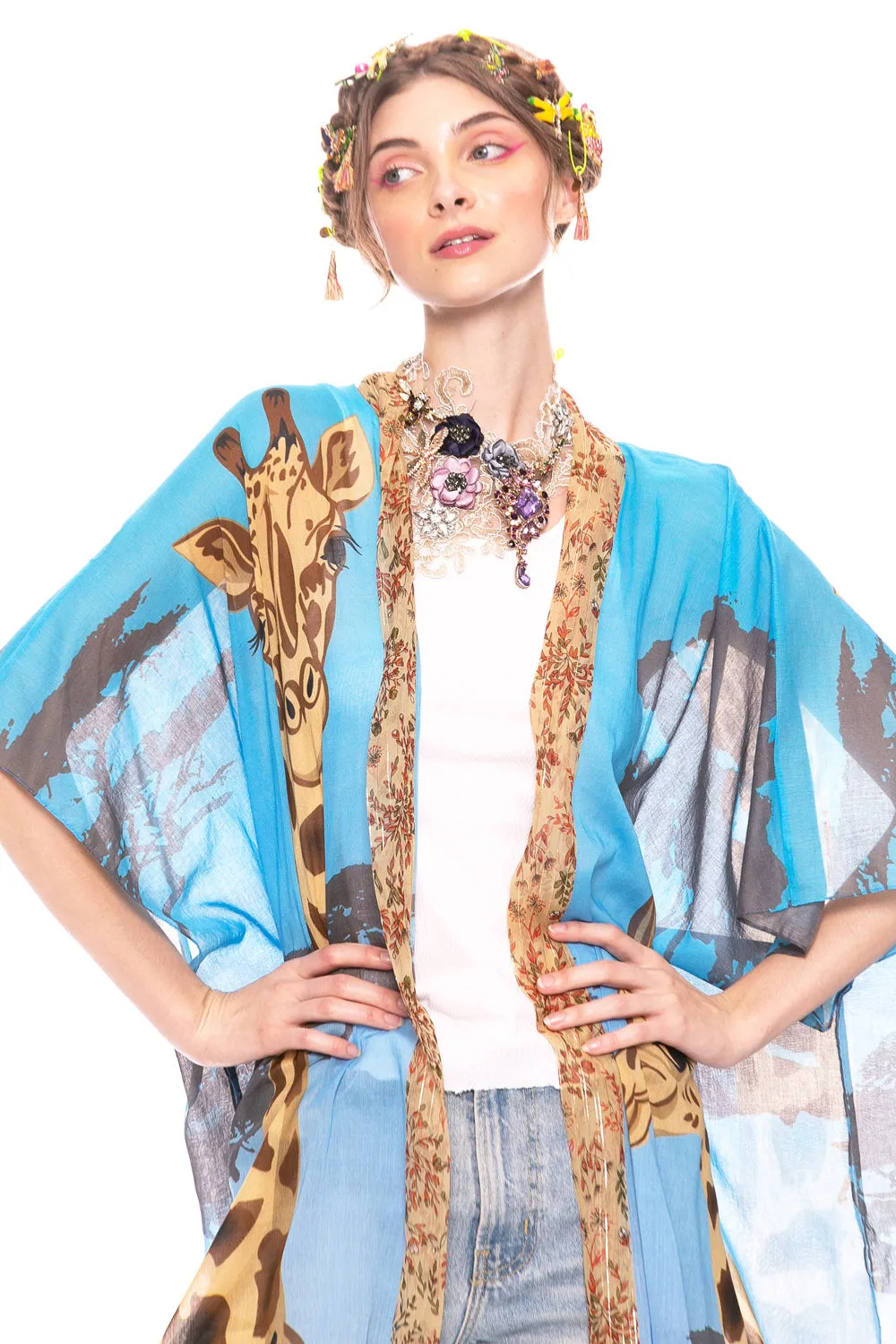 Safari Babe Kimono sold by Aratta product image thumbnail 4