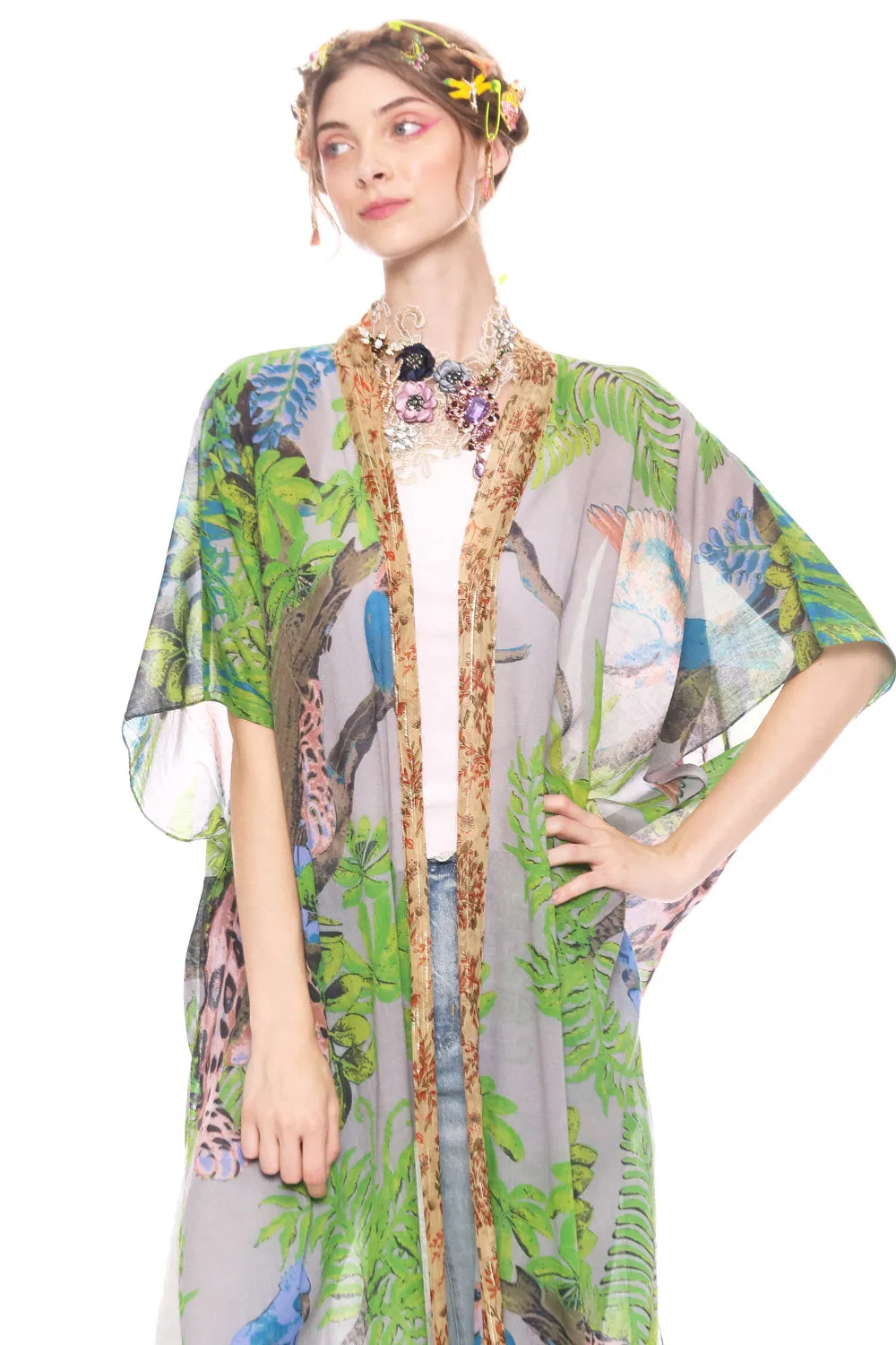 Wild Nights Maxi Kimono sold by Aratta product image thumbnail 5