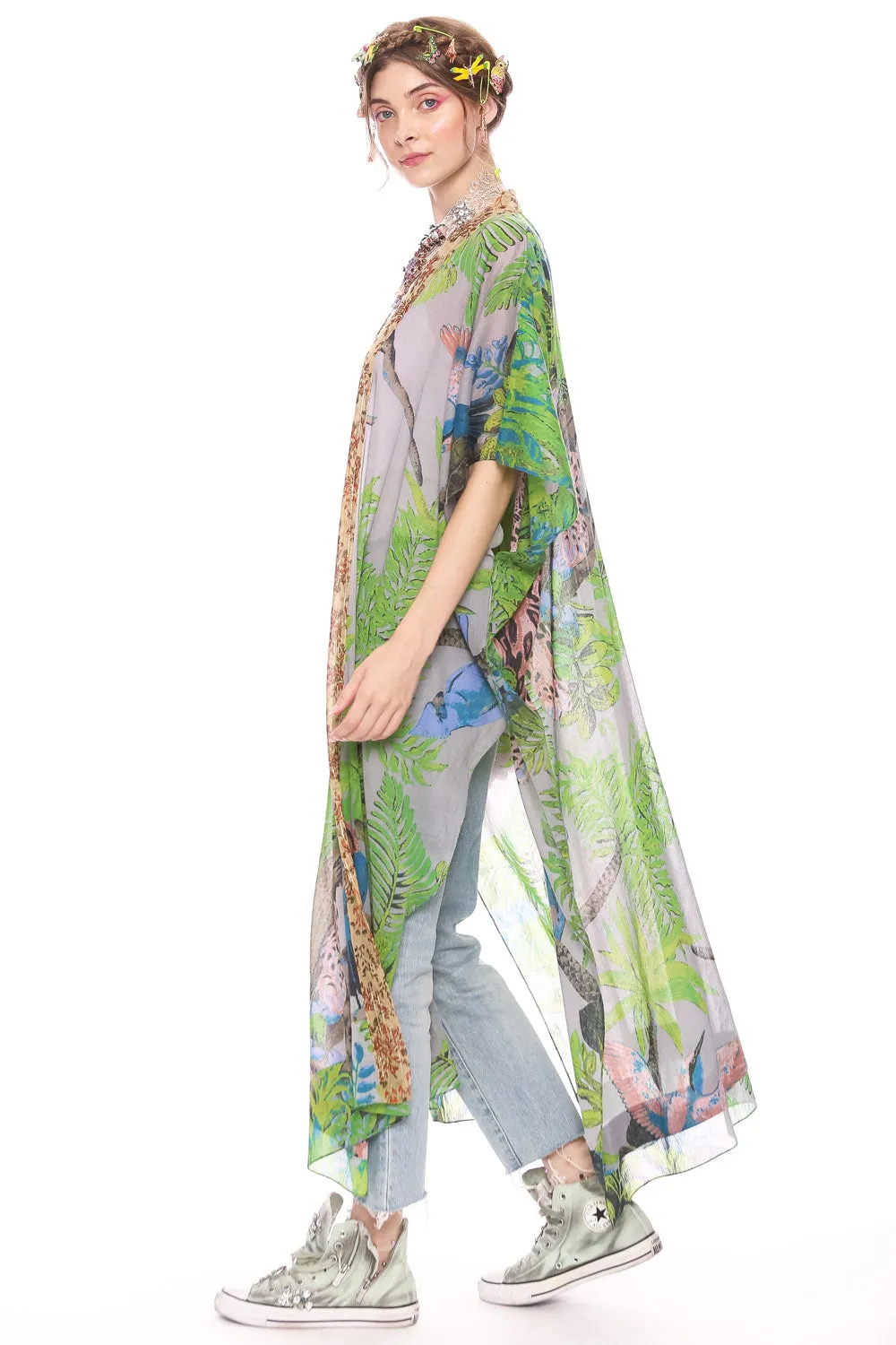 Wild Nights Maxi Kimono sold by Aratta product image thumbnail 4