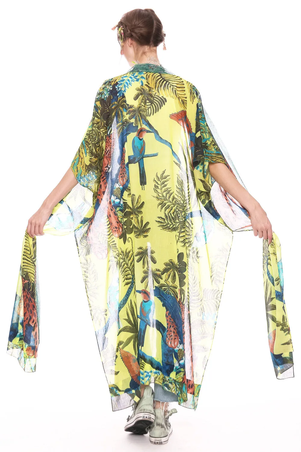 Wild Nights Maxi Kimono sold by Aratta product image thumbnail 2
