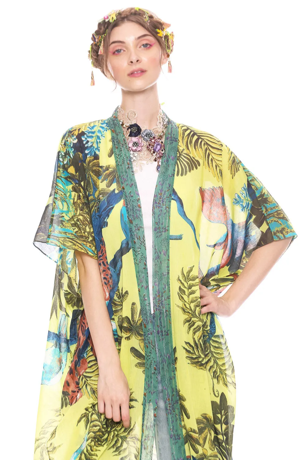 Wild Nights Maxi Kimono sold by Aratta product image thumbnail 5
