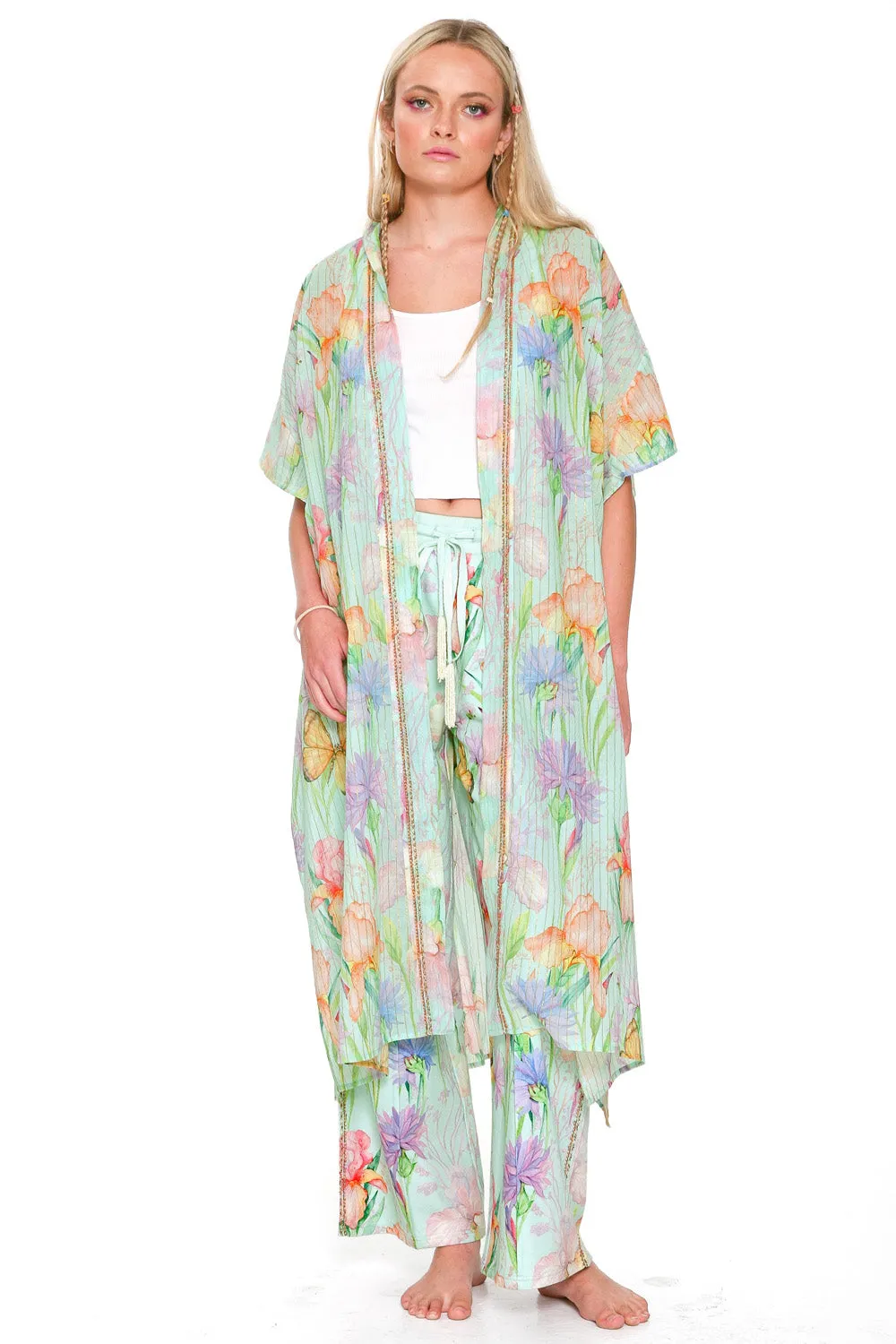 Iris Lurex Kimono sold by Aratta product image thumbnail 2