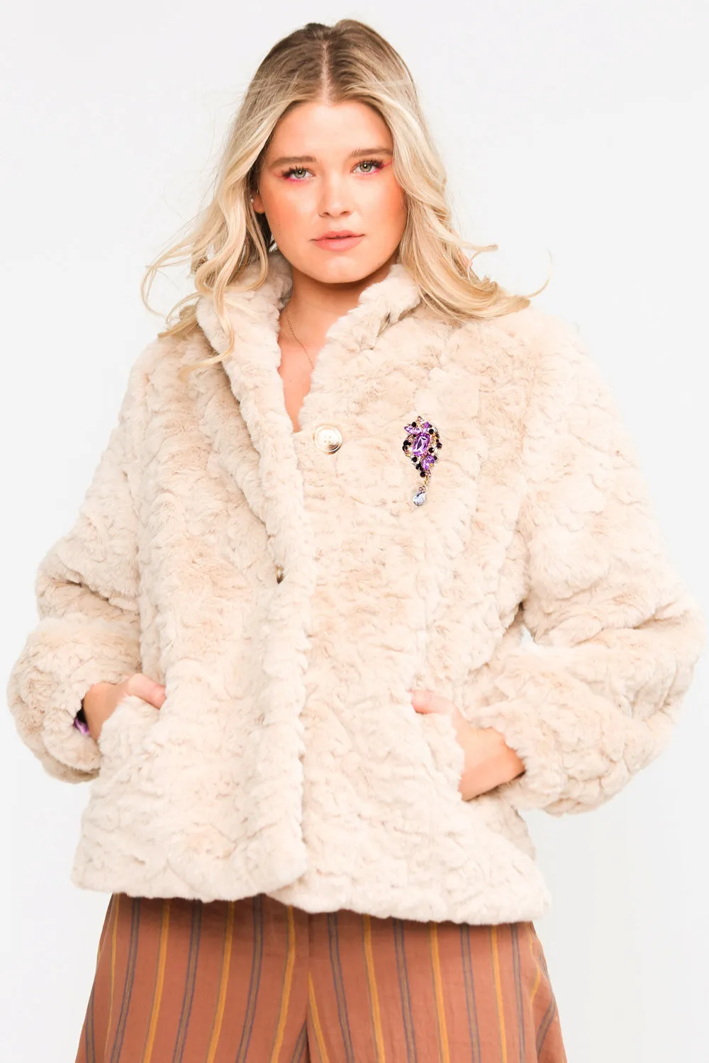 Lezly Fur Jacket sold by Aratta product image thumbnail 2