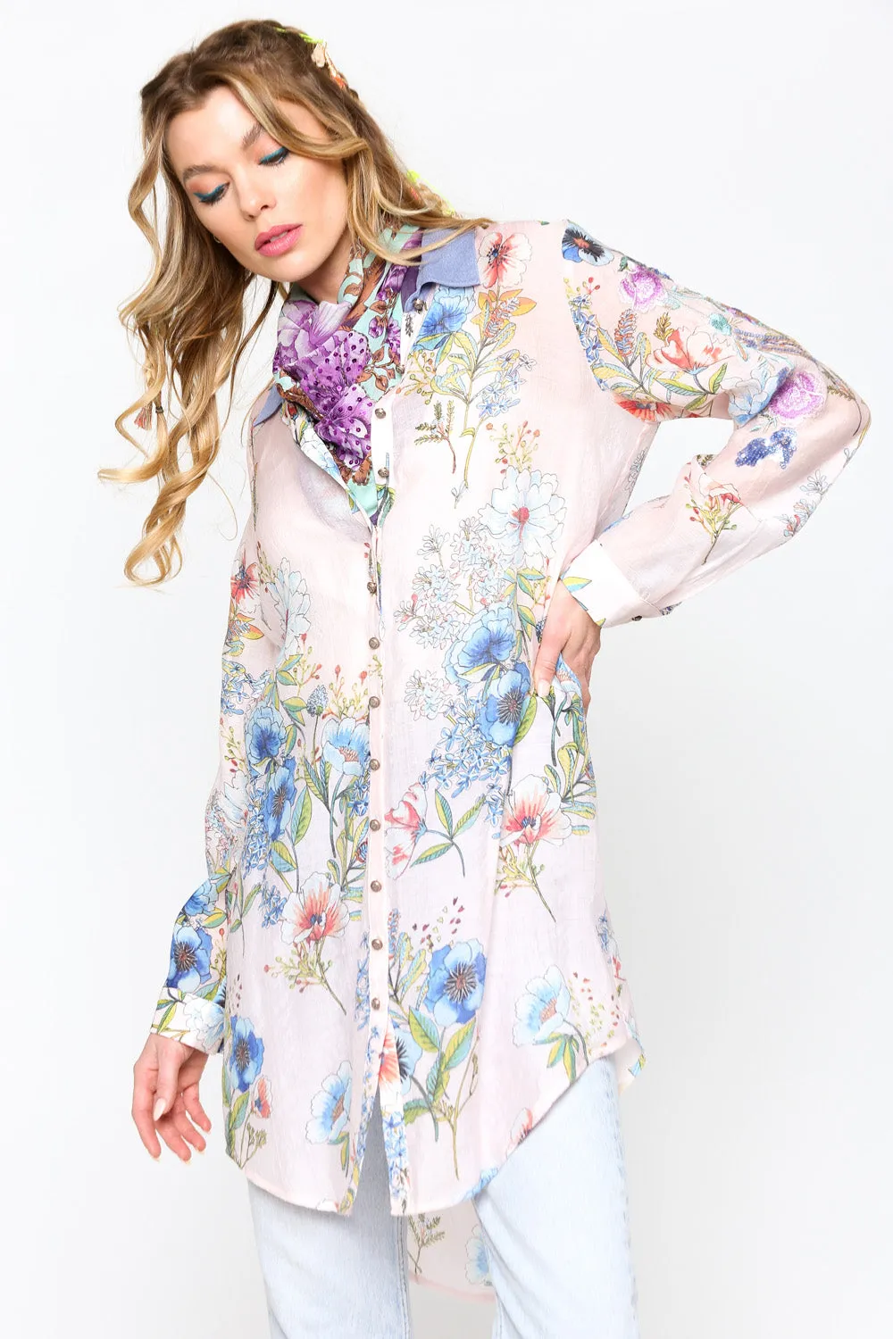 Pretty Girl Shirt-Dress sold by Aratta product image thumbnail 3