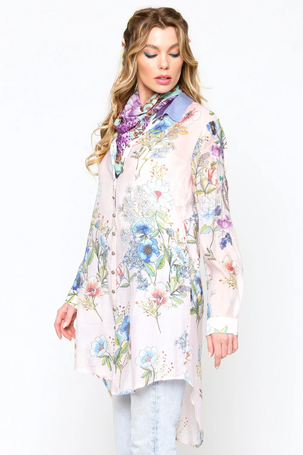 Pretty Girl Shirt-Dress sold by Aratta product image thumbnail 4