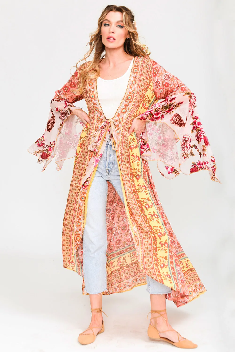 Roses Kimono sold by Aratta