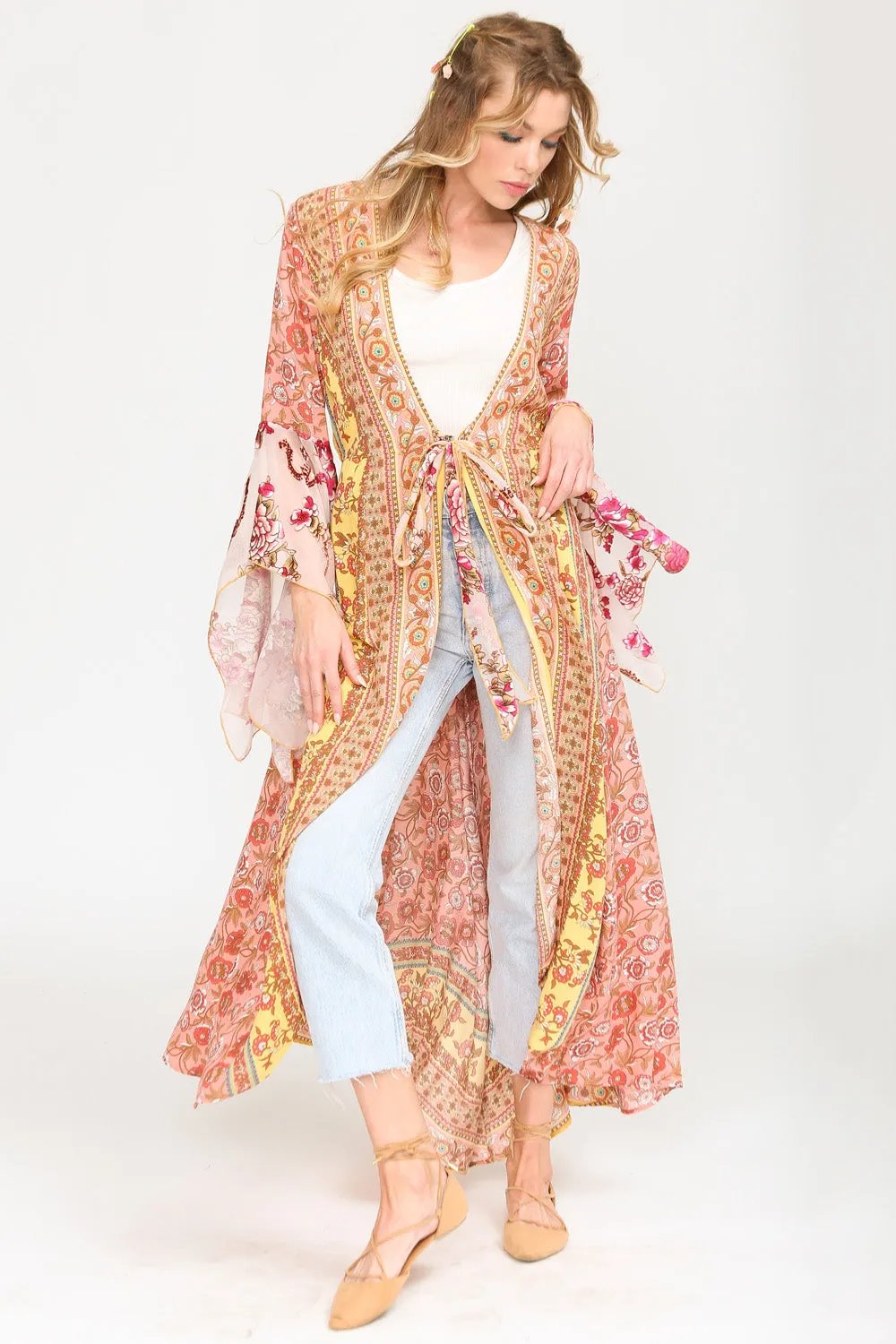 Roses Kimono sold by Aratta product image thumbnail 3