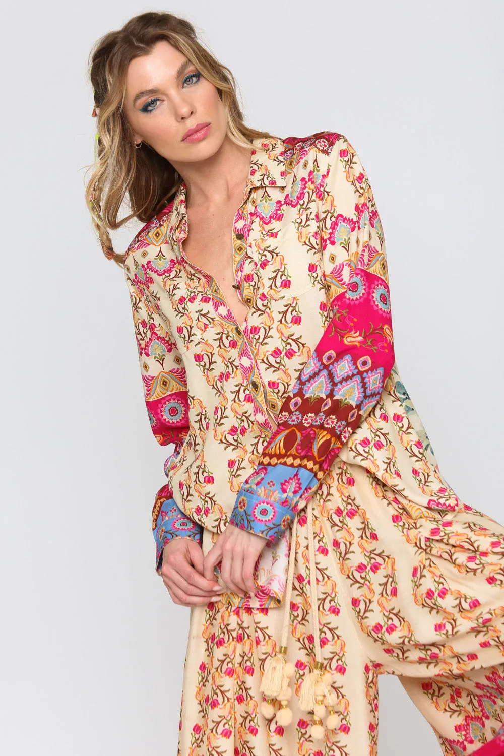 Peacock Paradise Shirt sold by Aratta product image thumbnail 3