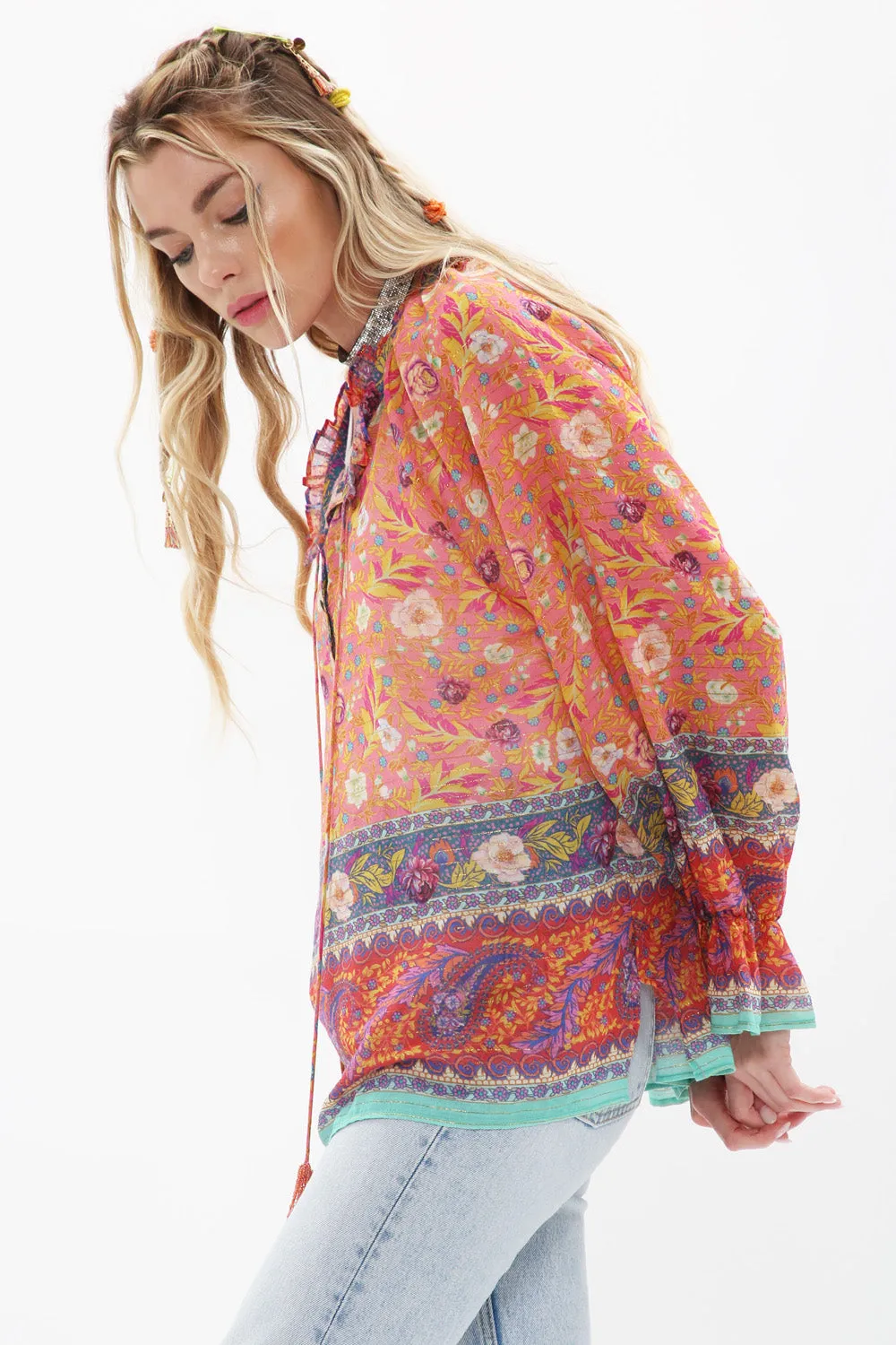 Watercolor Dreams Blouse sold by Aratta product image thumbnail 4
