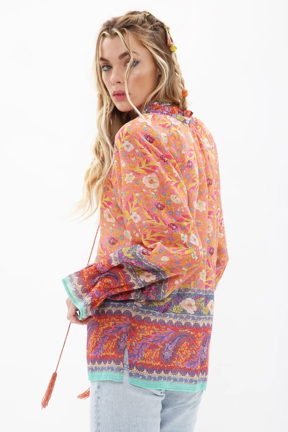 Watercolor Dreams Blouse sold by Aratta product image thumbnail 3