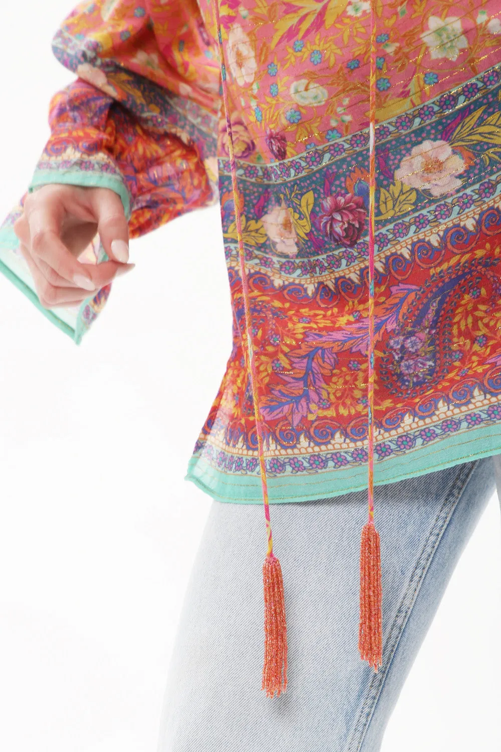 Watercolor Dreams Blouse sold by Aratta product image thumbnail 5