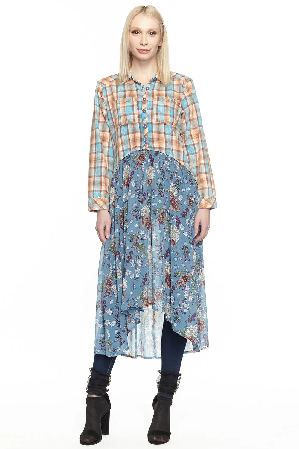 Northern Dancer Shirt-Dress sold by Aratta