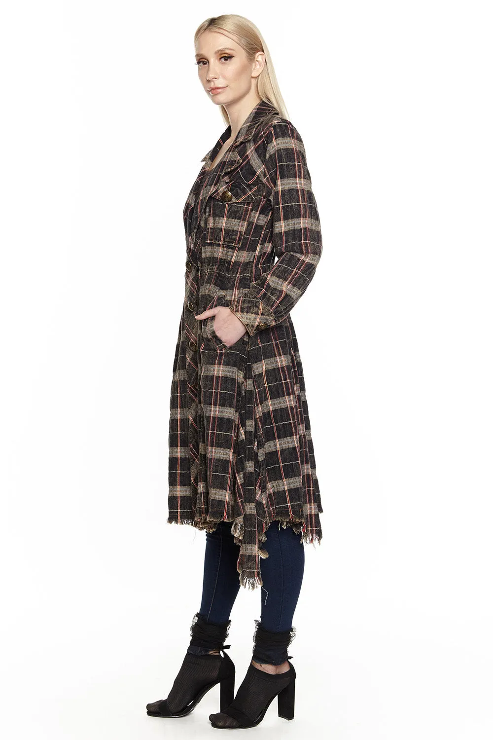 Ruffian Trench Coat sold by Aratta product image thumbnail 3