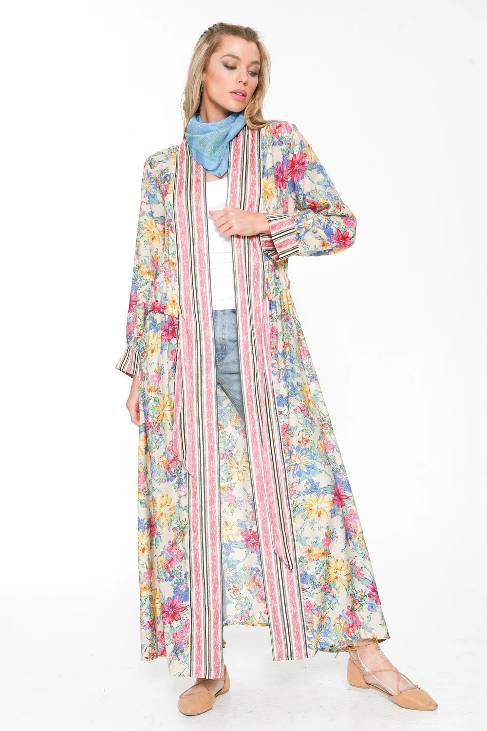 I Will Meet You at Maxi Nonclosure Duster sold by Aratta product image thumbnail 2