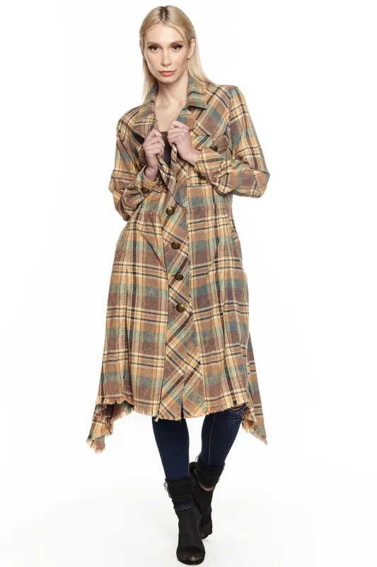 Ruffian Trench Coat sold by Aratta