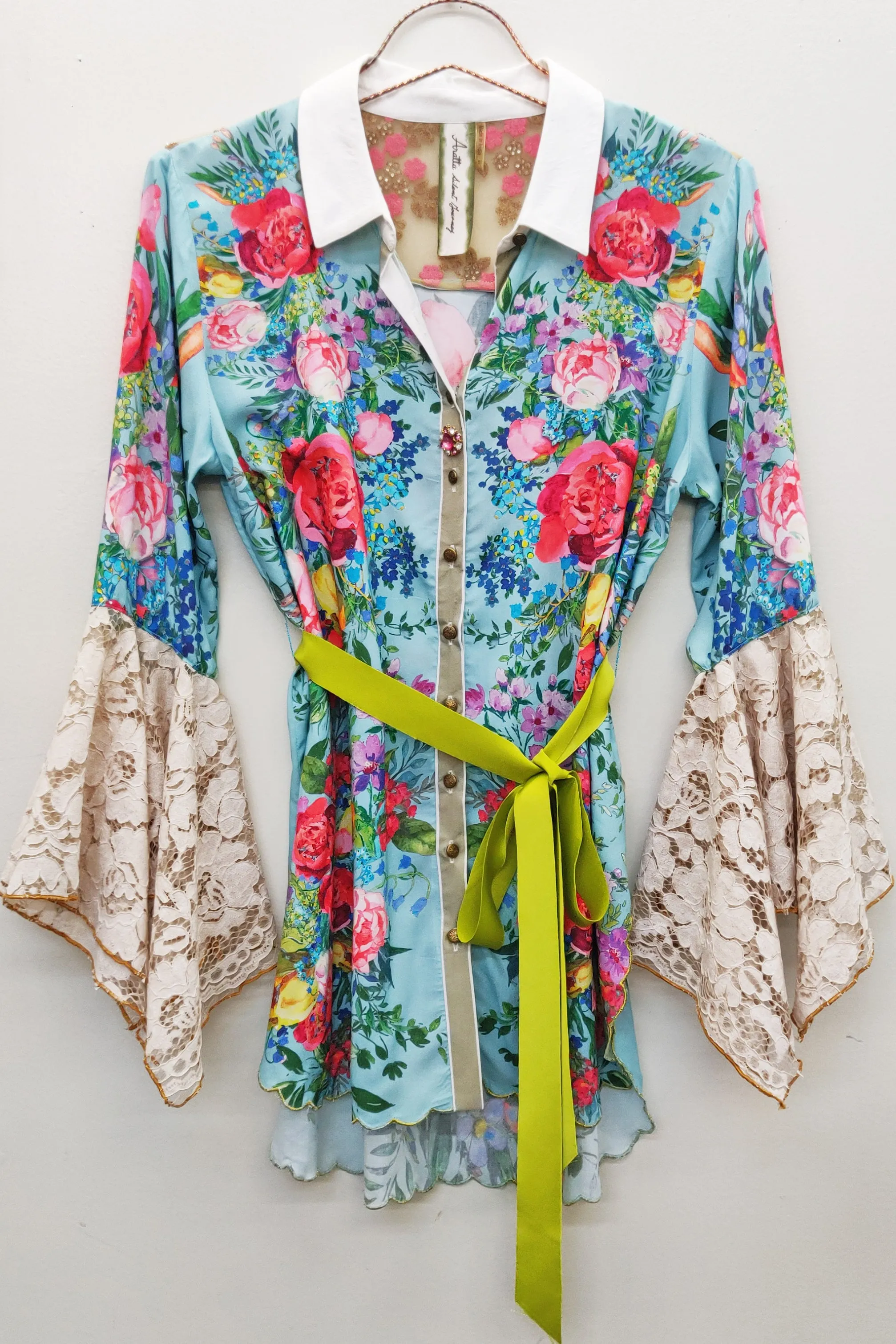 Roma Lace Touch Shirt sold by Aratta