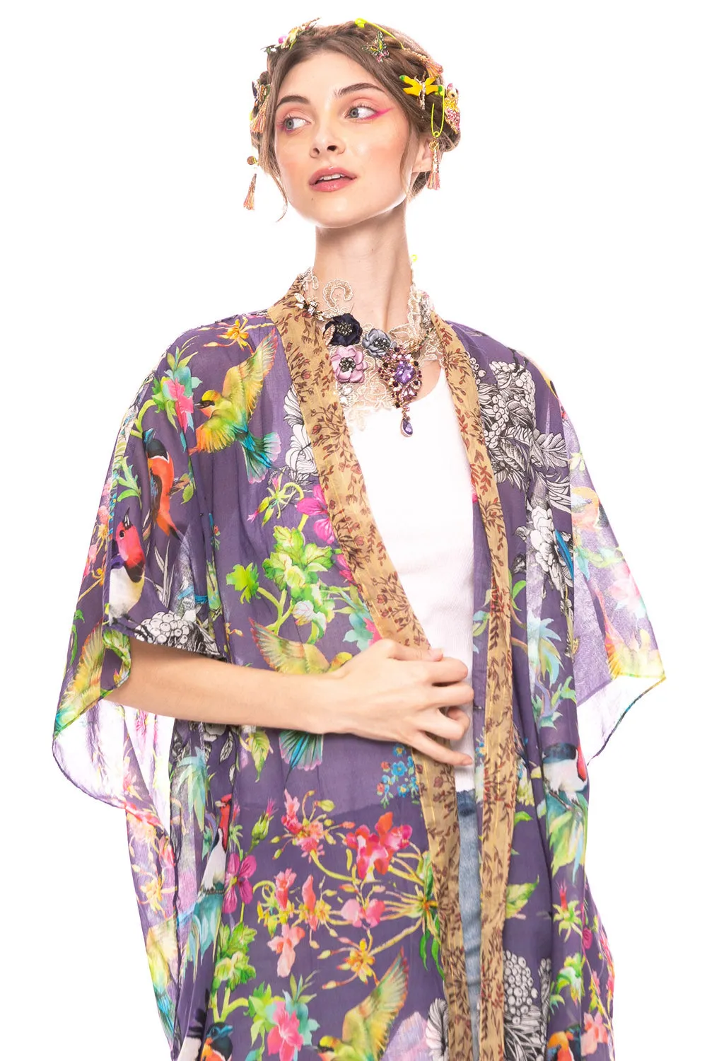 Dreaming of Paradise Kimono sold by Aratta product image thumbnail 4