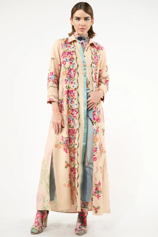 Beauty Mark Maxi Duster sold by Aratta