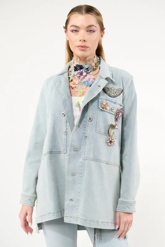 Susanna K. Denim Jacket sold by Aratta