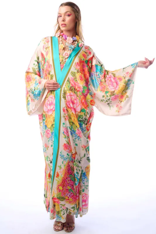 Earth Angels Maxi Kimono sold by Aratta