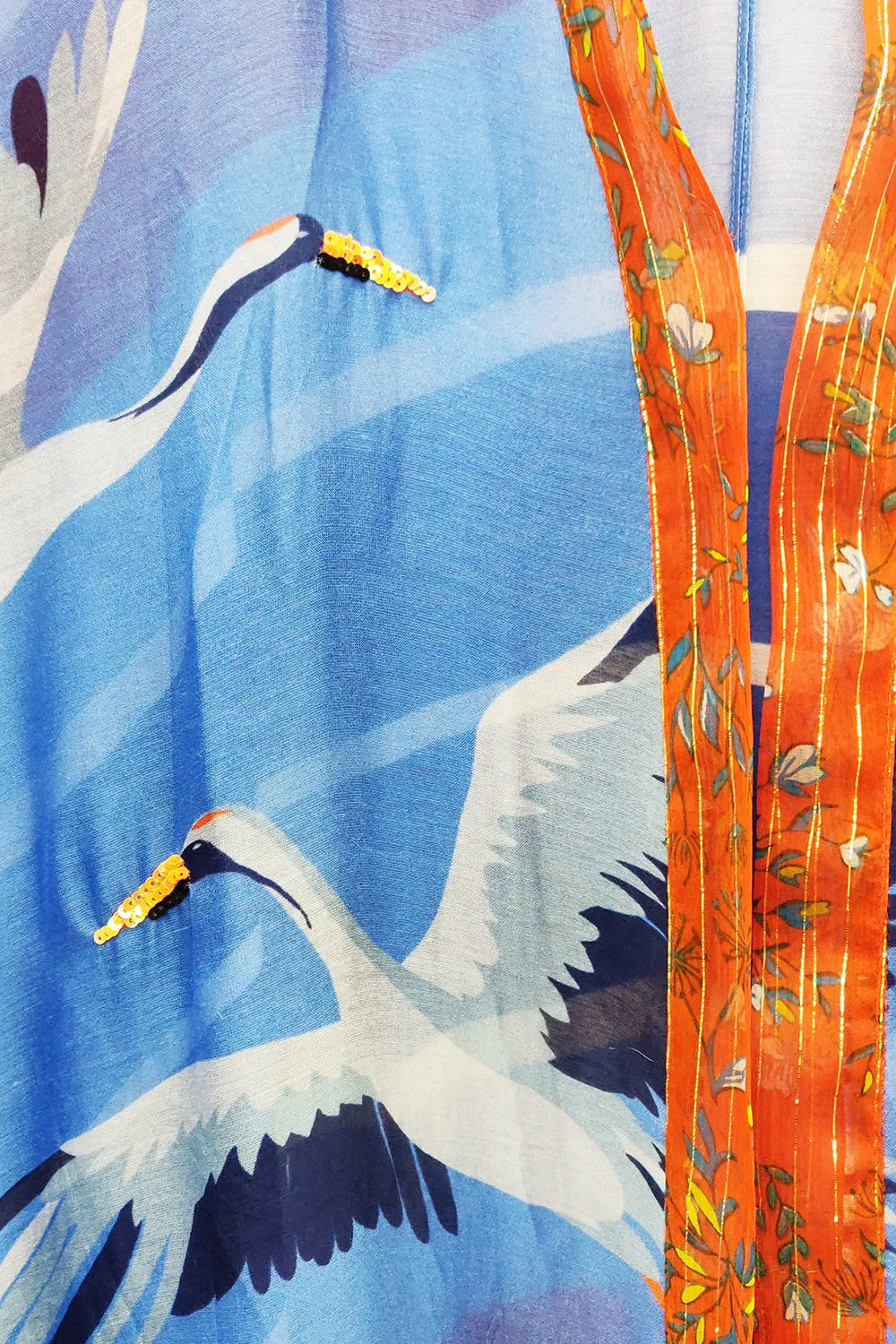 Crafted Crane Maxi Kimono sold by Aratta product image thumbnail 3