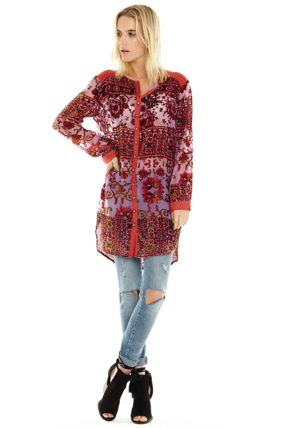 Velvet Violet Tunic sold by Aratta product image thumbnail 4