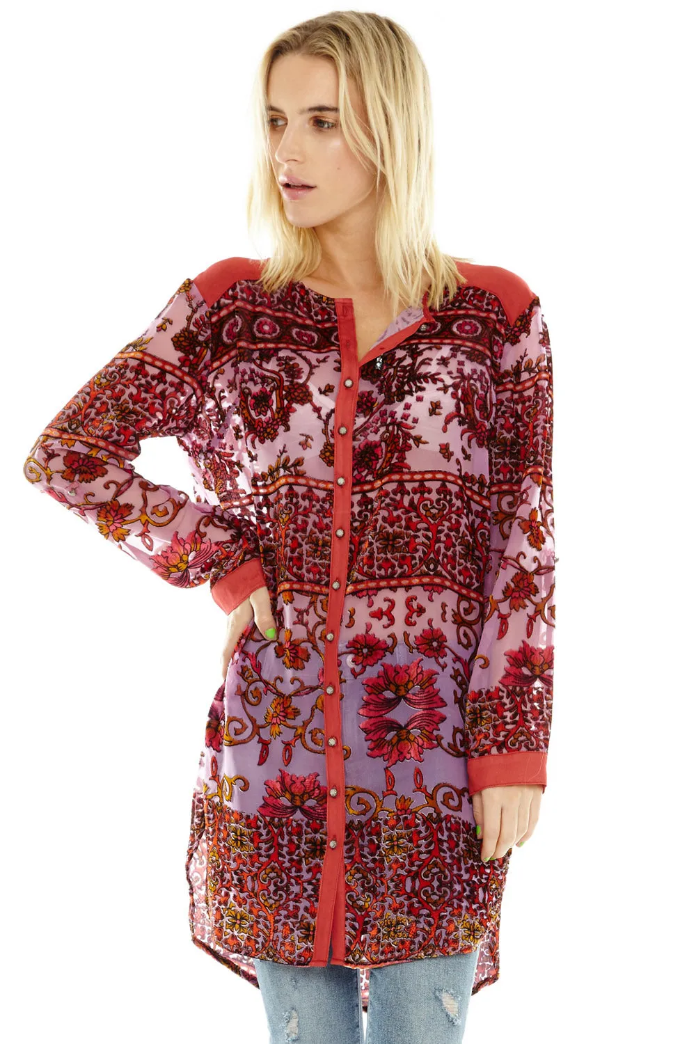 Velvet Violet Tunic sold by Aratta