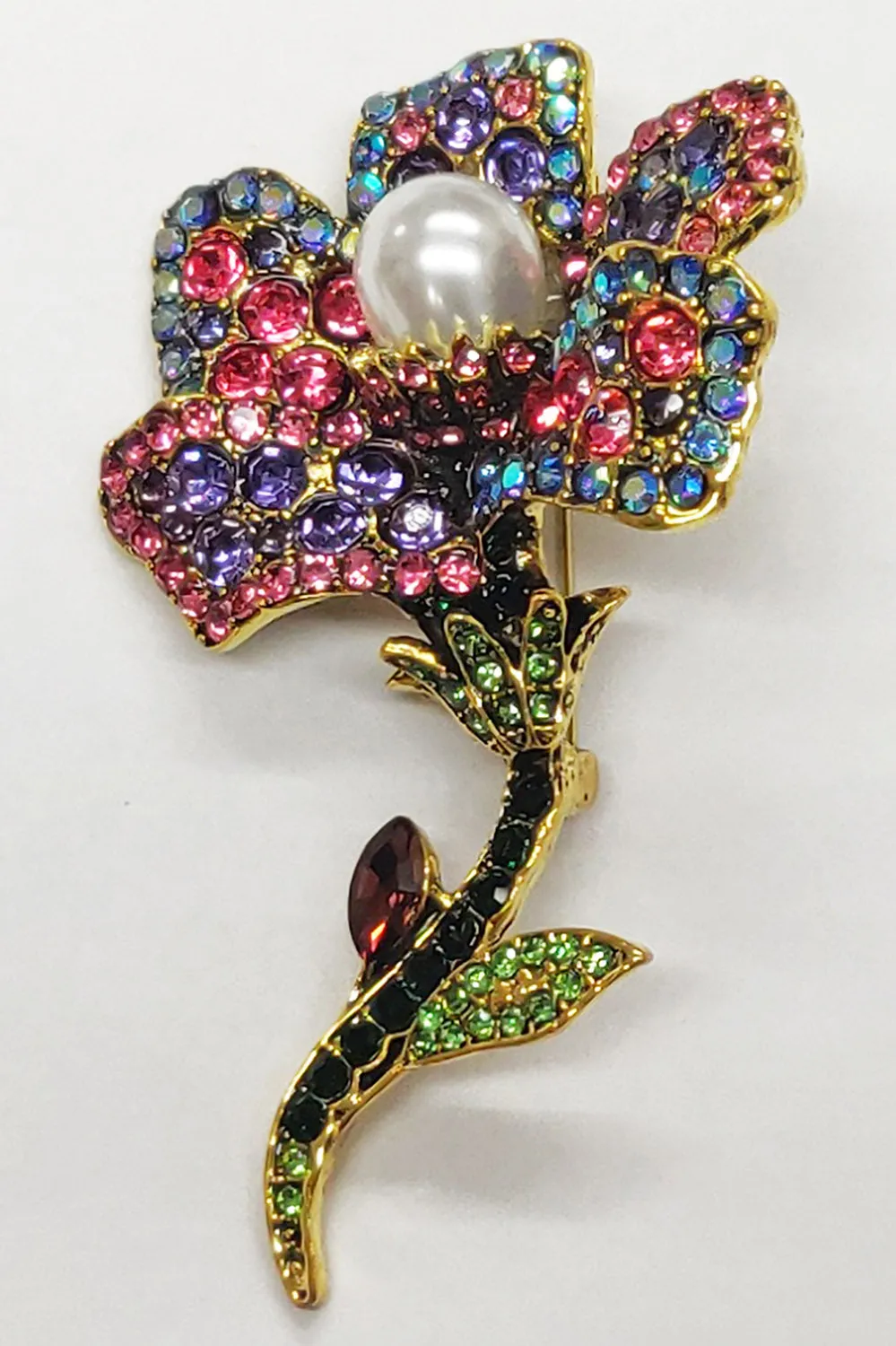Pearl Floral Pin sold by Aratta