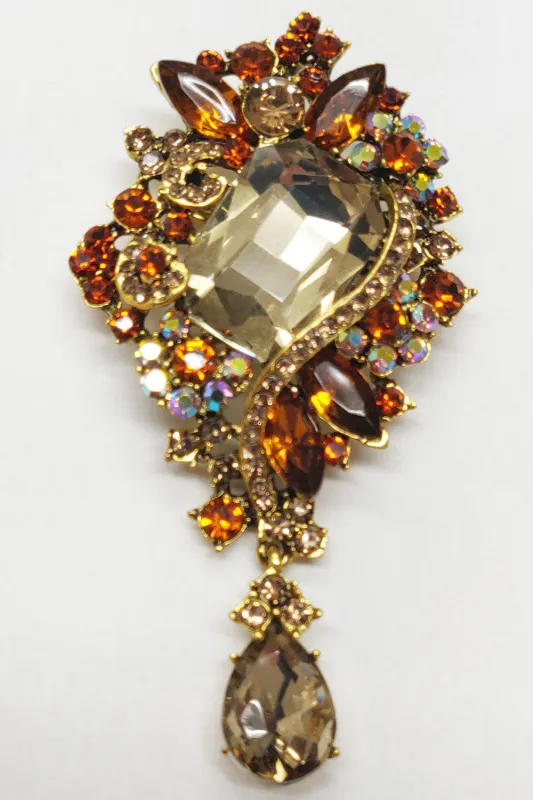 Mirror Mirror Crystal Pin sold by Aratta