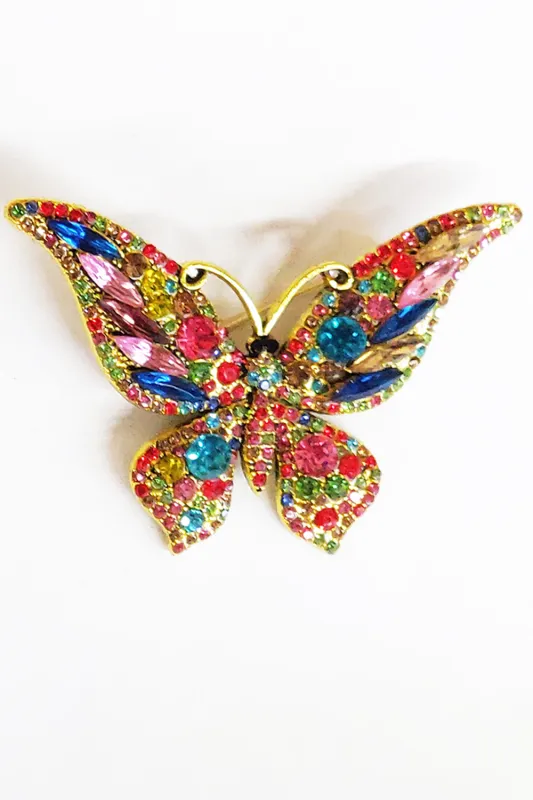 Rainbow Butterfly Pin sold by Aratta