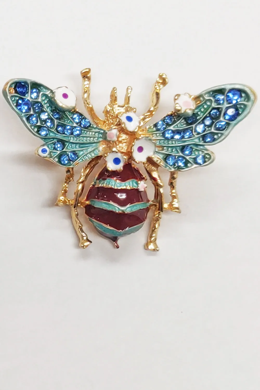 Angelic Floral Bee Pin sold by Aratta