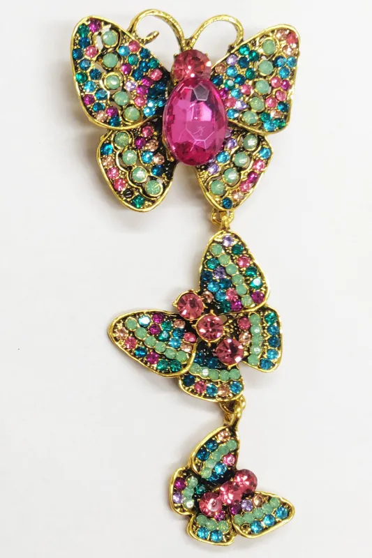 Hanging In There Butterfly Pin sold by Aratta