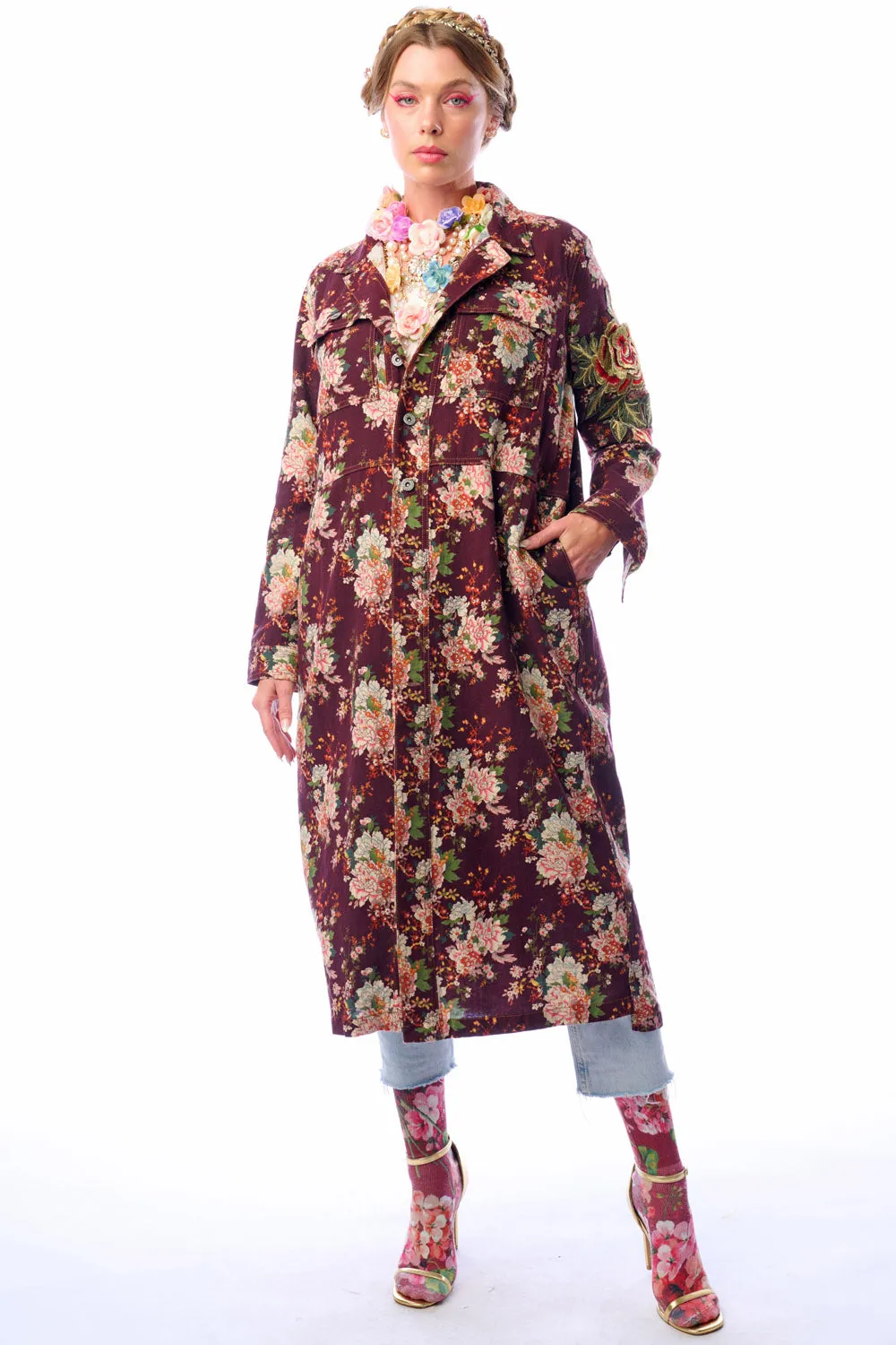 Cara Delvinge Coat sold by Aratta