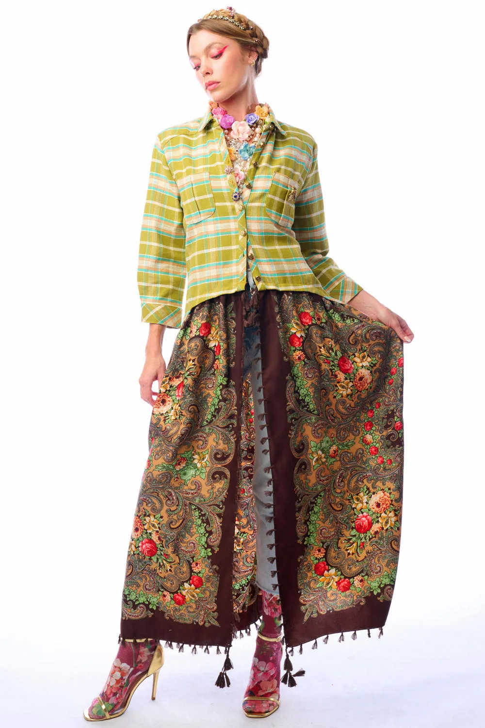 Beatrice Maxi Shirt sold by Aratta