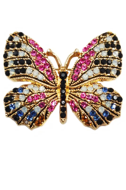 Colorful Butterfly Pin sold by Aratta