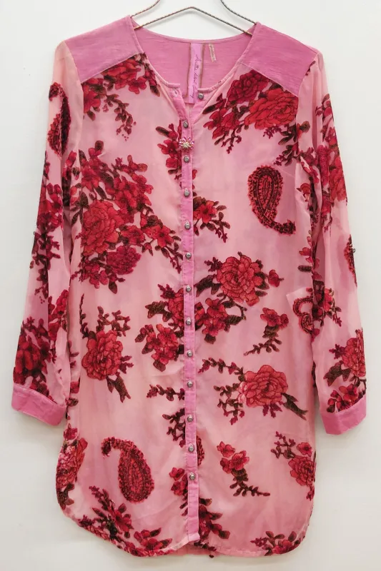 Dreamy Velvet Tunic sold by Aratta