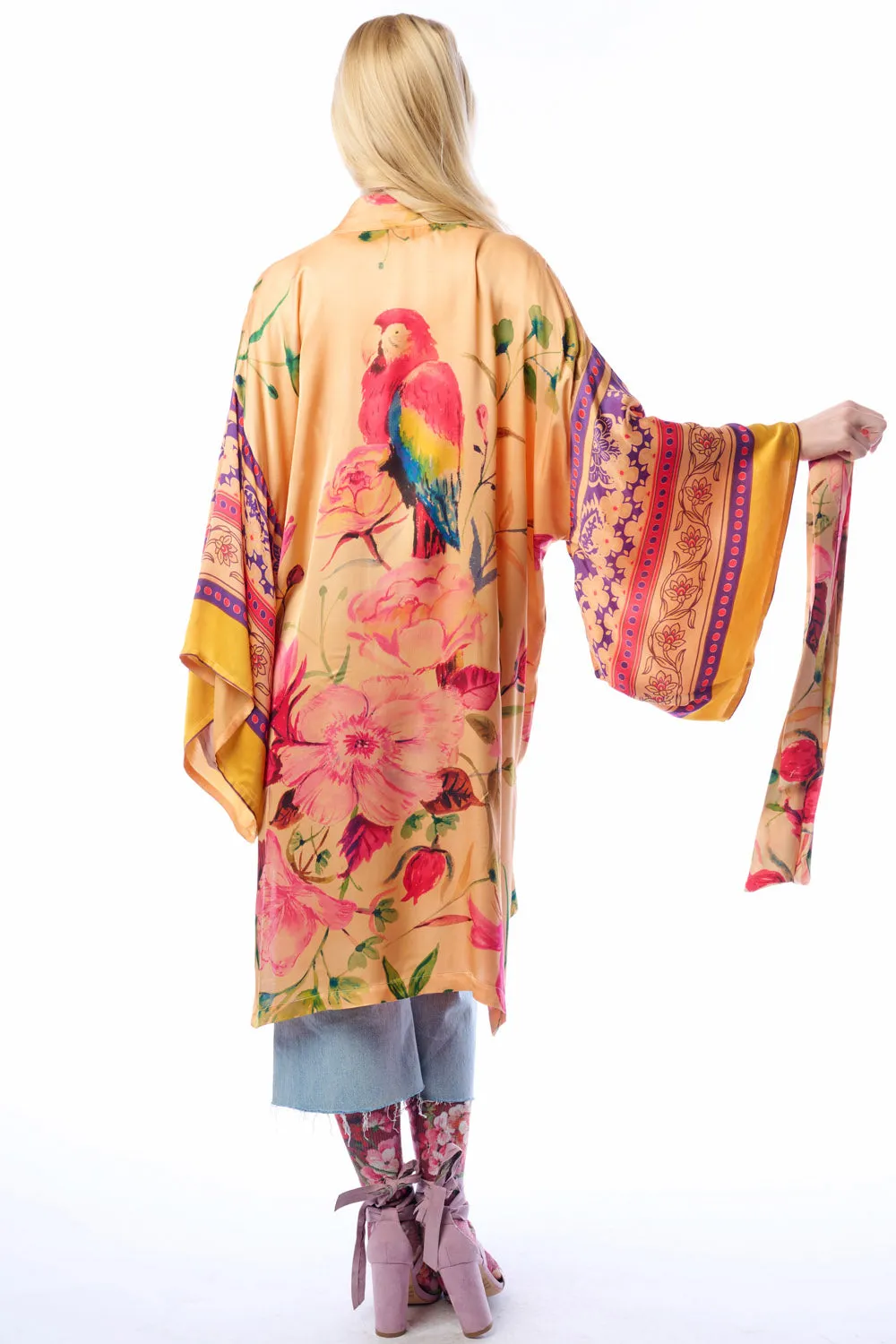 Tropical Mood Hand-Beaded Kimono/Topper sold by Aratta product image thumbnail 3