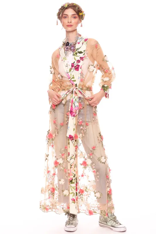 Floral Fantasy Kimono made by Aratta