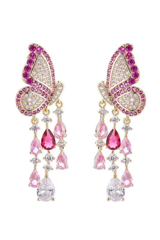 Farfalla CZ Earrings made by Aratta