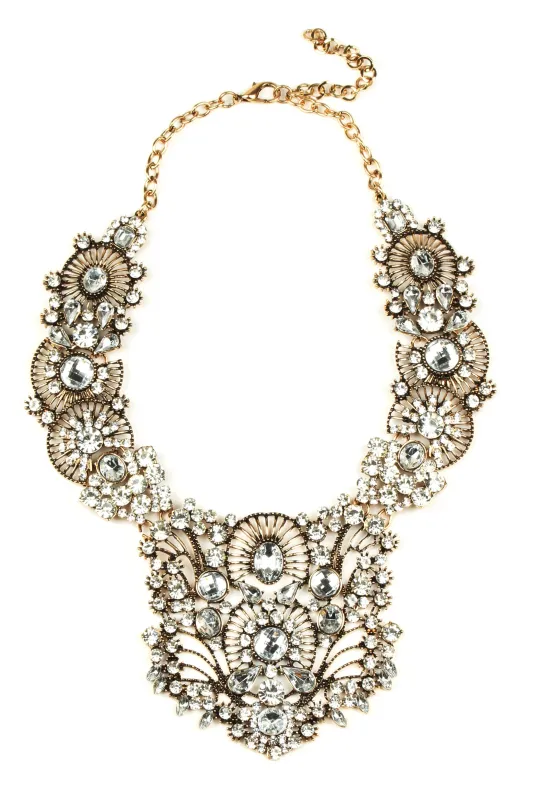 Manhattan Bronze Statement Necklace made by Aratta