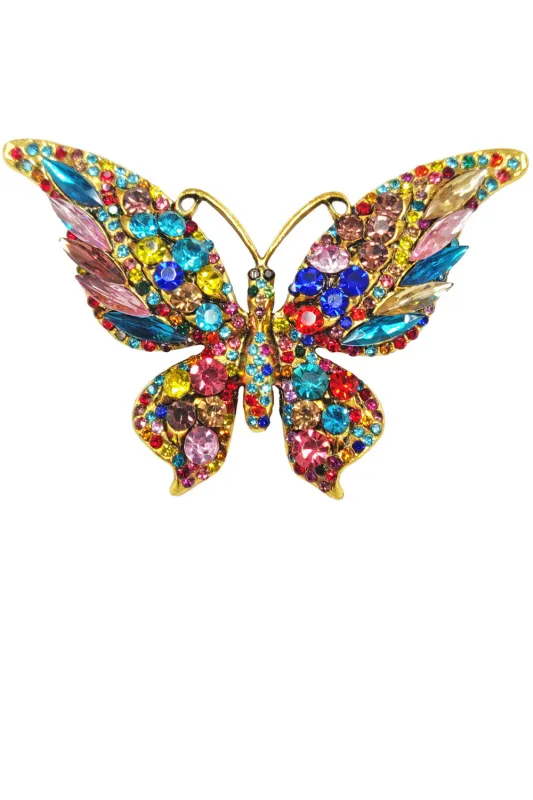 Eilir Butterfly Pin in Multicolor made by Aratta