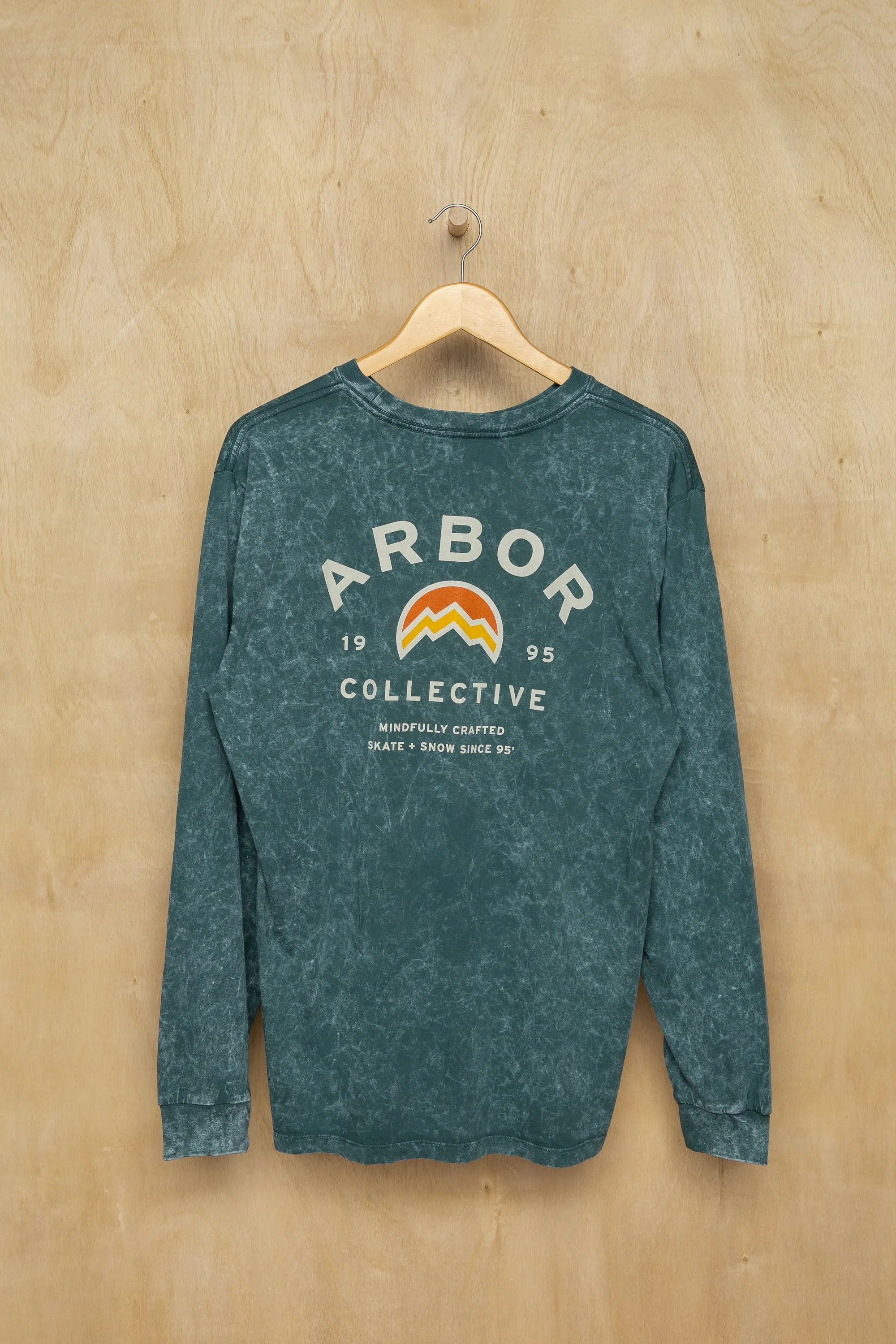 MTN Long Sleeve - Mineral Wash Green sold by Arbor